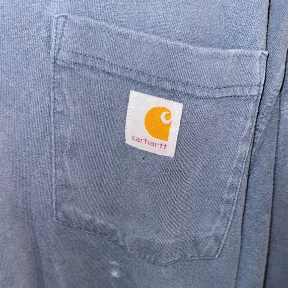 Carhartt Men's size Large Blue Long Sleeve Shirt - Picture 2 of 13